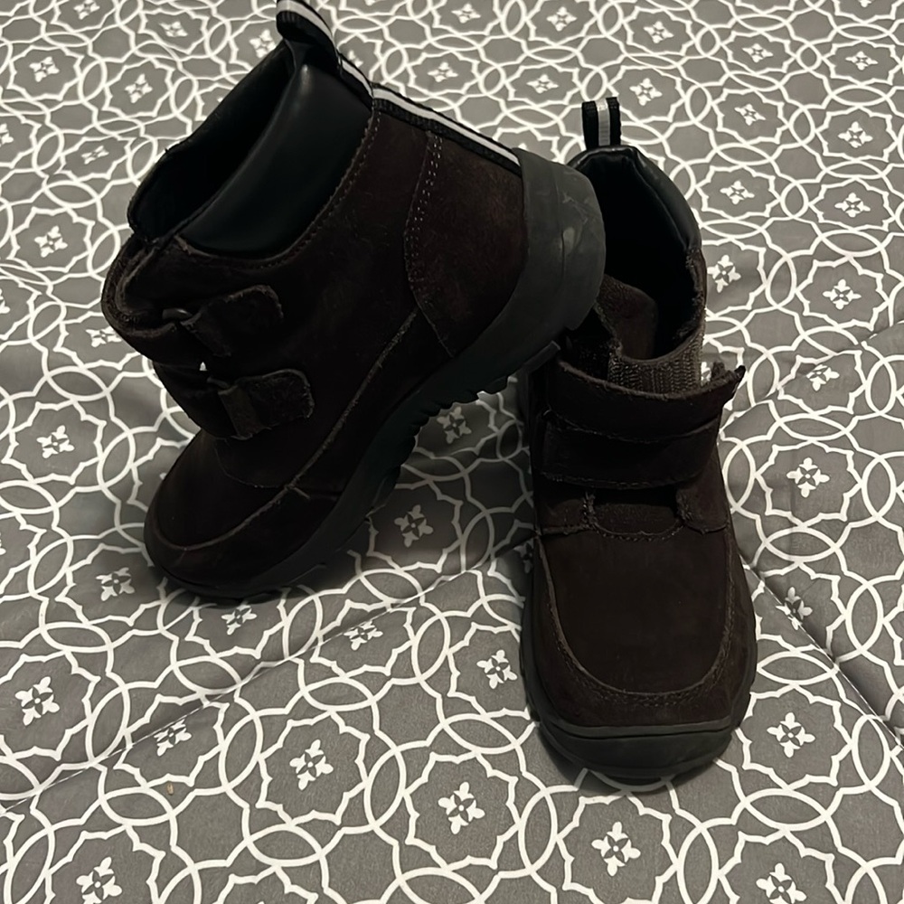 Lands End brown suede boots, size 12, excellent condition